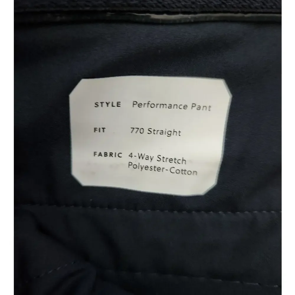 NWT J. Crew 770 Straight-Fit Tech Pant Black 29/32